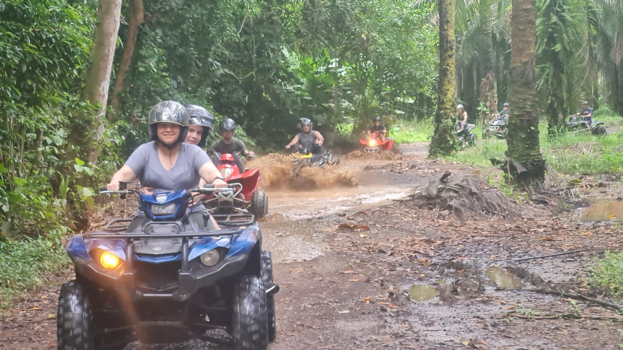 ATV tour through jungle trails and rivers in Manuel Antonio